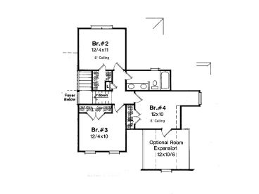 2nd Floor Plan, 030H-0057