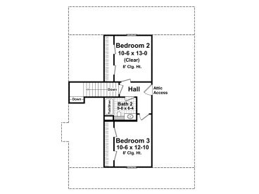 2nd Floor Plan, 001H-0072