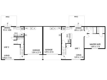 1st Floor Plan, 013M-0011