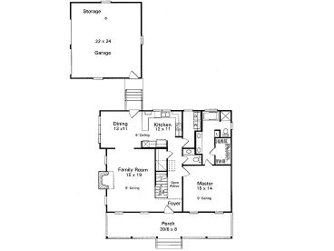 1st Floor Plan, 030H-0040