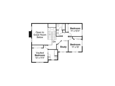 2nd Floor Plan, 051H-0189