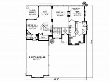 1st Floor Plan, 020H-0123