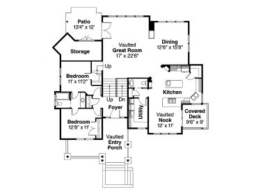 1st Floor Plan, 051H-0114