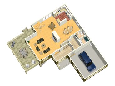 1st Floor Plan, 072H-0203