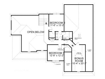 2nd Floor Plan, 007H-0074