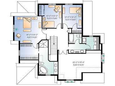 2nd Floor Plan, 027H-0022