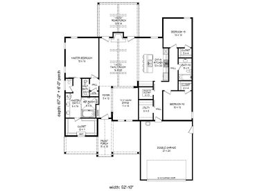 Floor Plan, 062H-0184