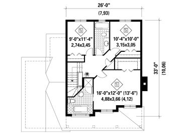 2nd Floor Plan, 072H-0116