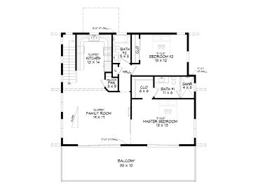 2nd Floor Plan, 062G-0439