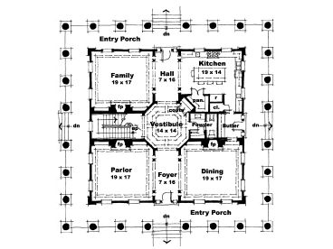 1st Floor Plan, 052H-0031
