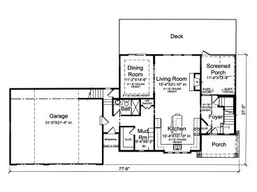 1st Floor Plan, 046H-0166