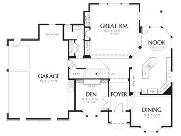 1st Floor Plan, 034H-0349