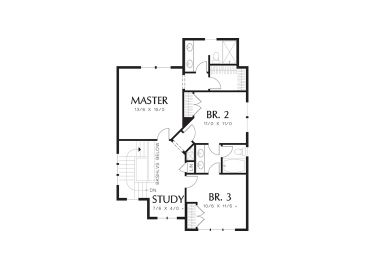 2nd Floor Plan, 034H-0388
