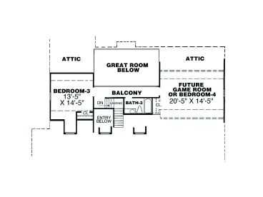2nd Floor Plan, 011H-0012