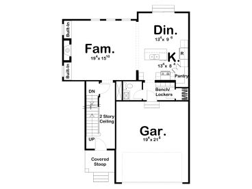 1st Floor Plan, 050H-0312