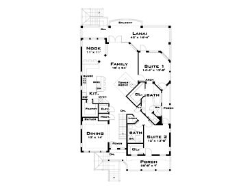2nd Floor Plan, 052H-0012