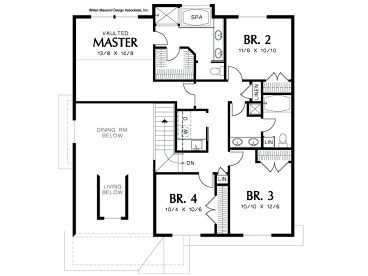 2nd Floor Plan, 034H-0169