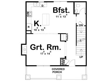 1st Floor Plan, 050H-0194