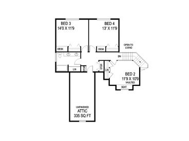 2nd Floor Plan, 013H-0066