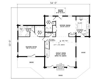 1st Floor Plan, 025L-0011