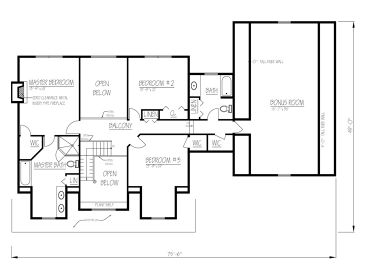 2nd Floor Plan, 068H-0028