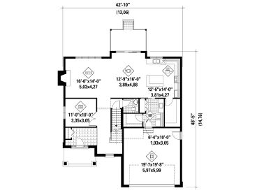 1st Floor Plan, 072H-0146