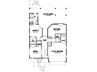 1st Floor Plan, 052H-0011