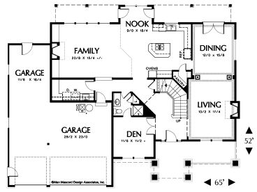 1st Floor Plan, 034H-0211