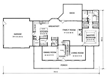 1st Floor Plan, 019H-0135