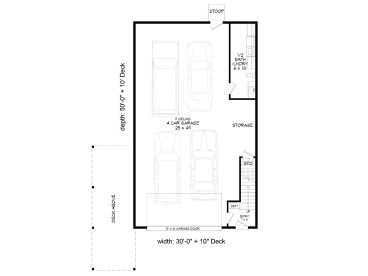 1st Floor Plan, 062G-0442