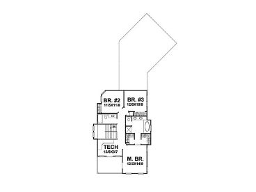 2nd Floor Plan, 016H-0034