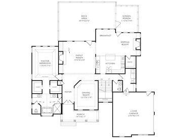 1st Floor Plan, 053H-0107