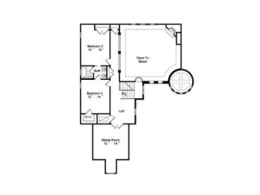 2nd Floor Plan, 043H-0196