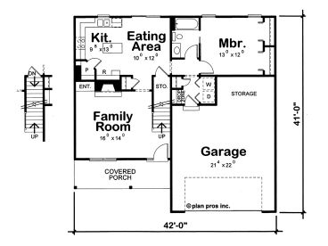 1st Floor Plan, 031H-0326
