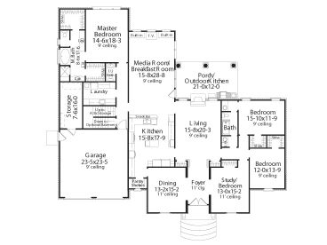 1st Floor Plan, 042H-0044