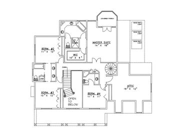 2nd Floor Plan, 012H-0026