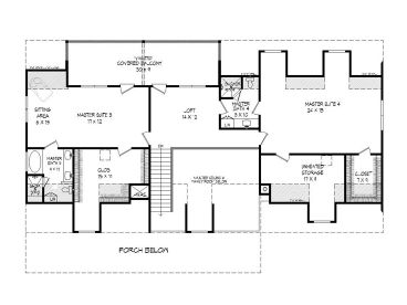 2nd Floor Plan, 062H-0193