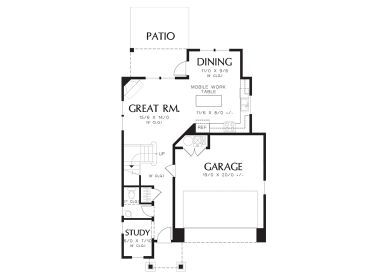 1st Floor Plan, 034H-0389