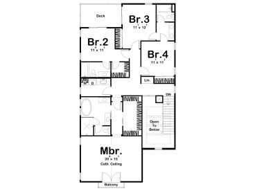 2nd Floor Plan, 050H-0338