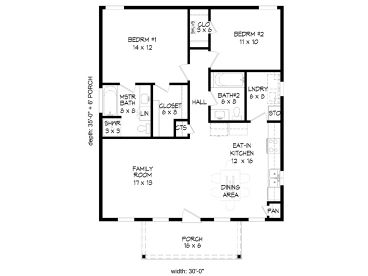 Floor Plan, 062H-0262