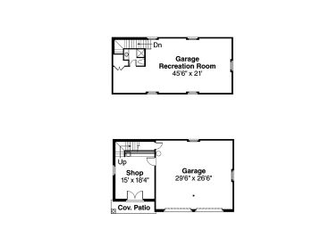 Garage Floor Plan, 051H-0140