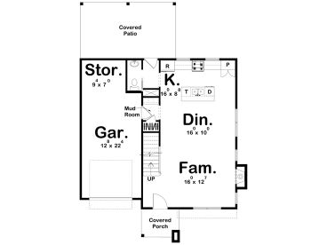 1st Floor Plan, 050H-0448