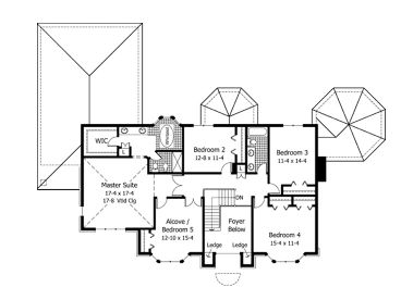 2nd Floor Plan, 023H-0059
