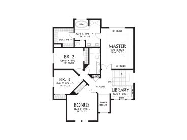 2nd Floor Plan, 034H-0445