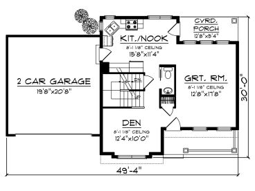 1st Floor Plan, 020H-0435