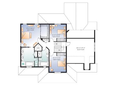 2nd Floor Plan, 027H-0283