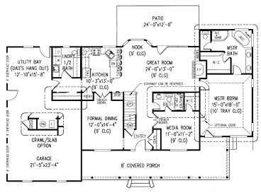 1st Floor Plan, 044H-0032