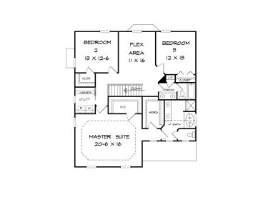 2nd Floor Plan, 019H-0176