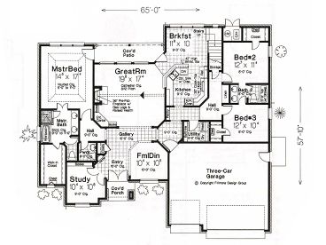1st Floor Plan, 002H-0002