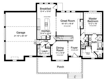 1st Floor Plan, 046H-0048